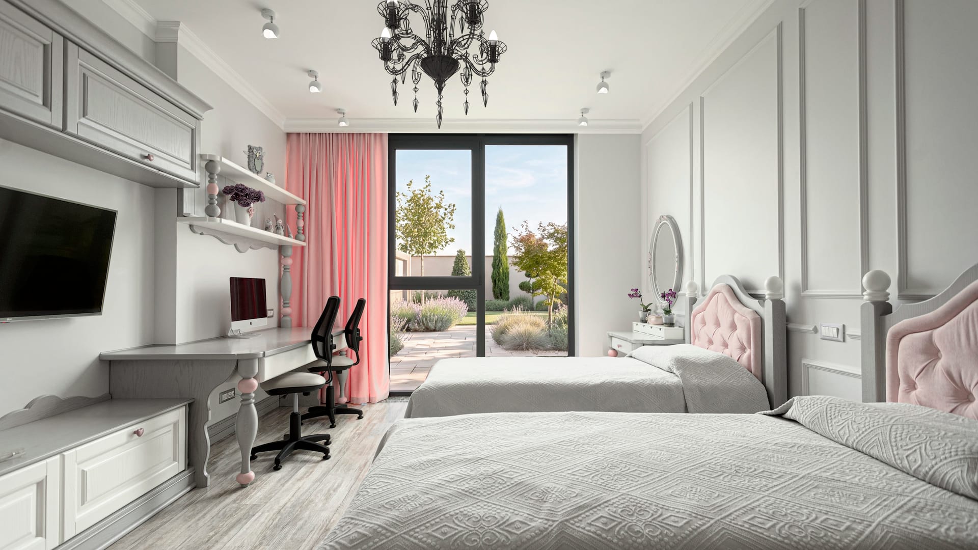 Kids bedroom, residential interior design, UK
