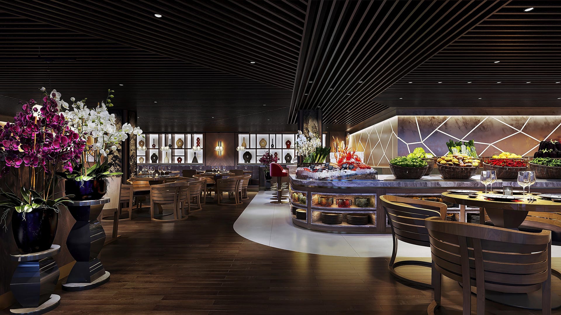 Restaurant interior design, commercial space, UK