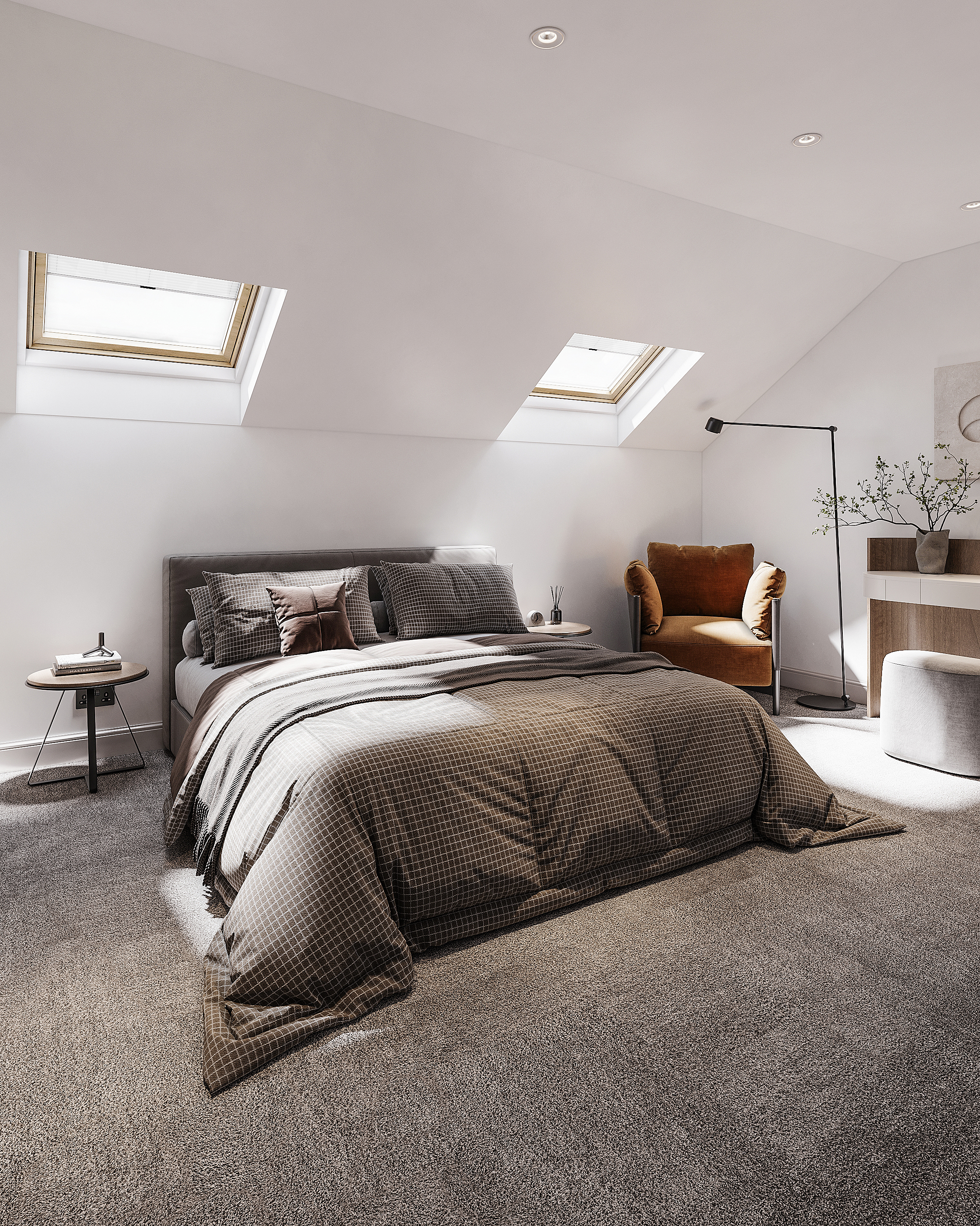 Before — loft bedroom prior to rapid-turnover refurb
