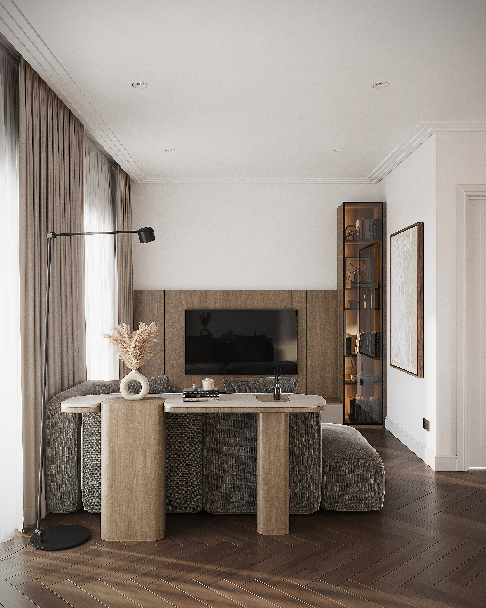 After — fully staged showhome with furniture specification